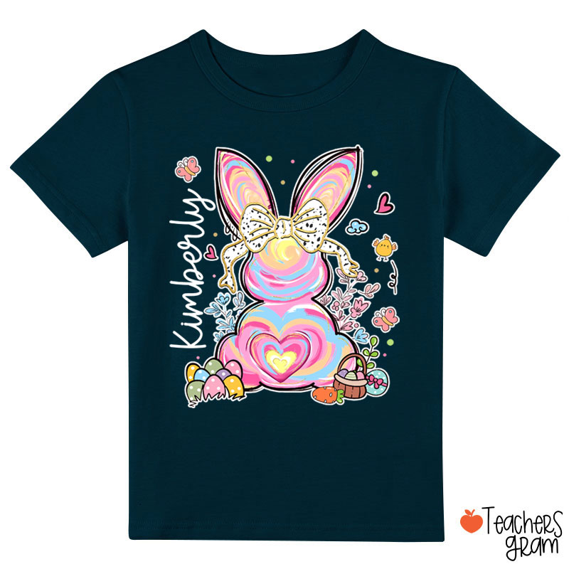 Personalized Little Girls Easter Class T-Shirt