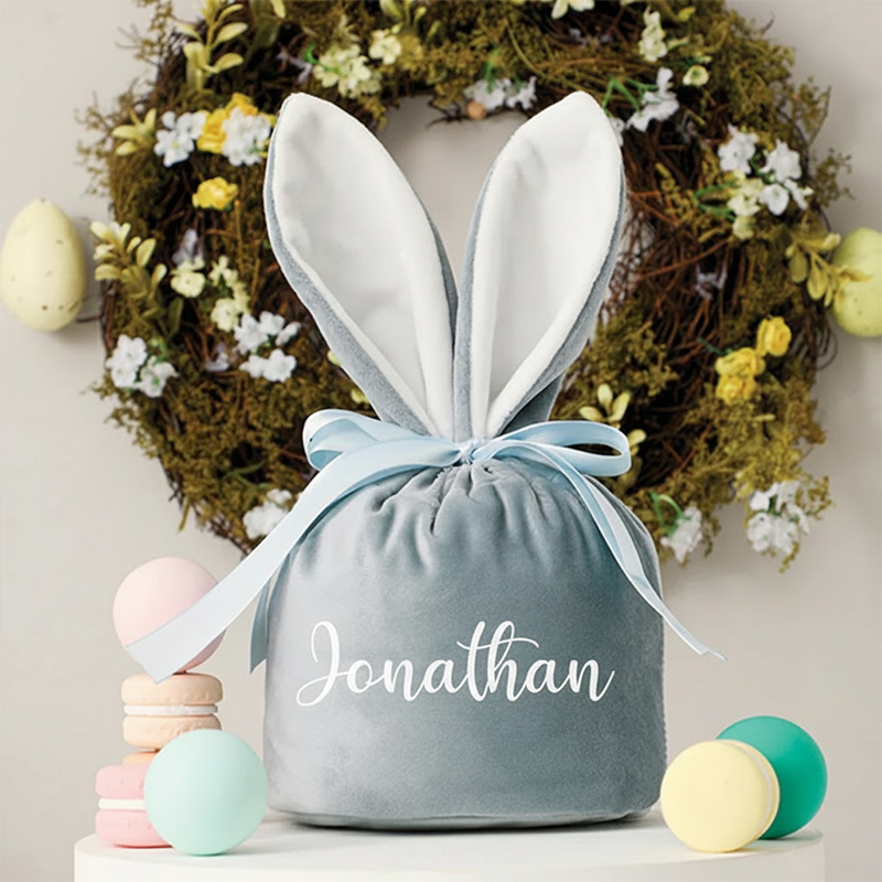 Personalized Name Easter Bunny Teacher Basket