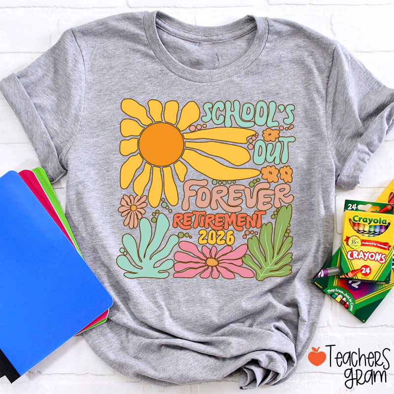 Personalized Colorful Sunflowers And Text Teacher T-Shirt