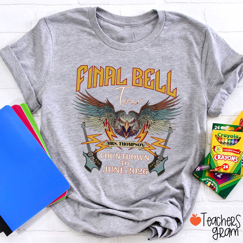 Personalized Funny Retirement Countdown Teacher T-Shirt