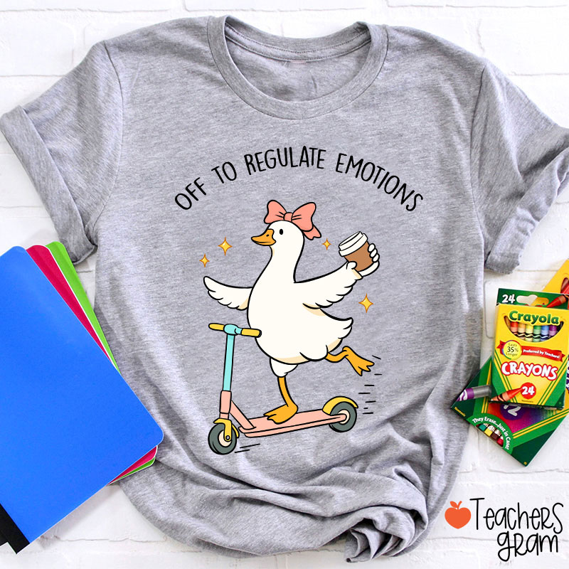 Off To Regulate Emotions Teacher T-Shirt