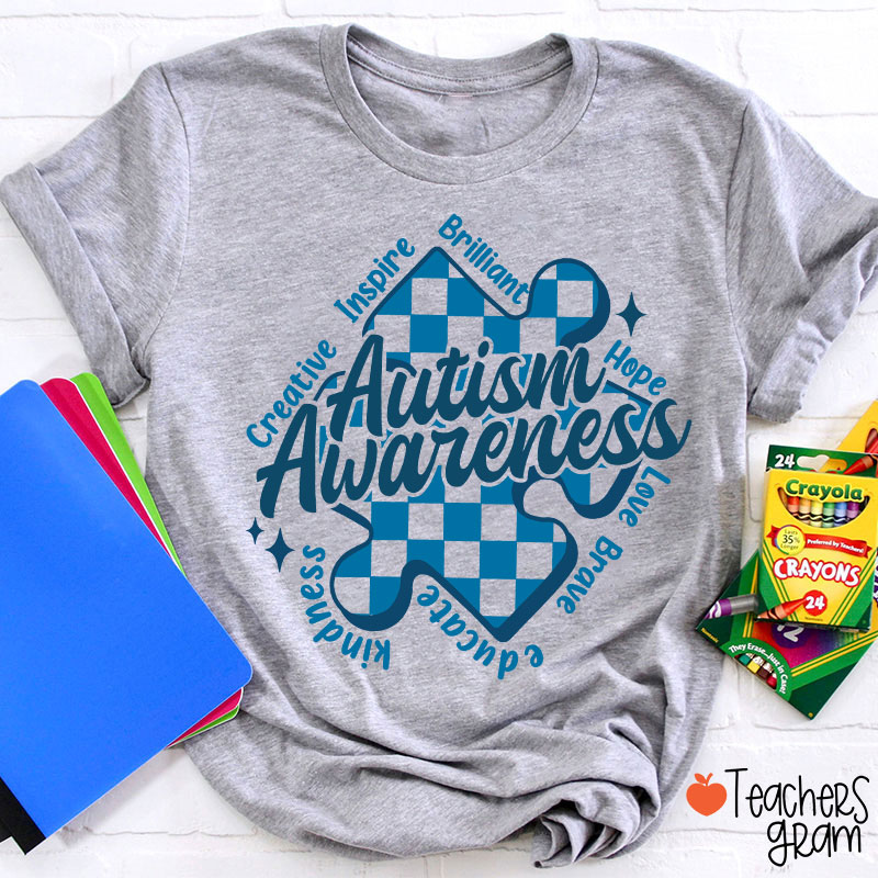 Inspire Brilliant Hope Love Brave Educate Kindness Teacher T-Shirt