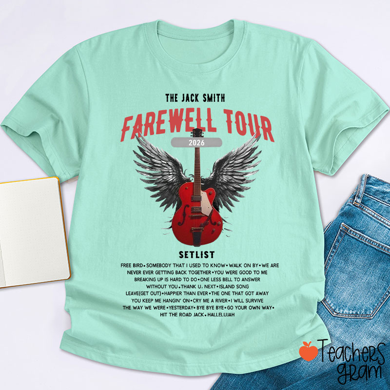 Personalized Retirement Funny Music-themed Teacher T-Shirt