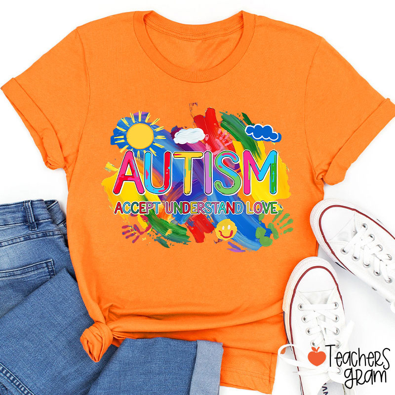 Autism Accept Understand Love Teacher T-Shirt