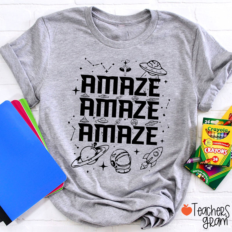 Amaze Amaze Amaze Sci Fi Book Lover Teacher T-Shirt