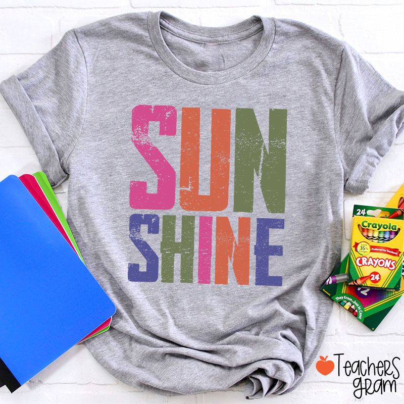 Sun Shine Summer Vibe Teacher T-Shirt