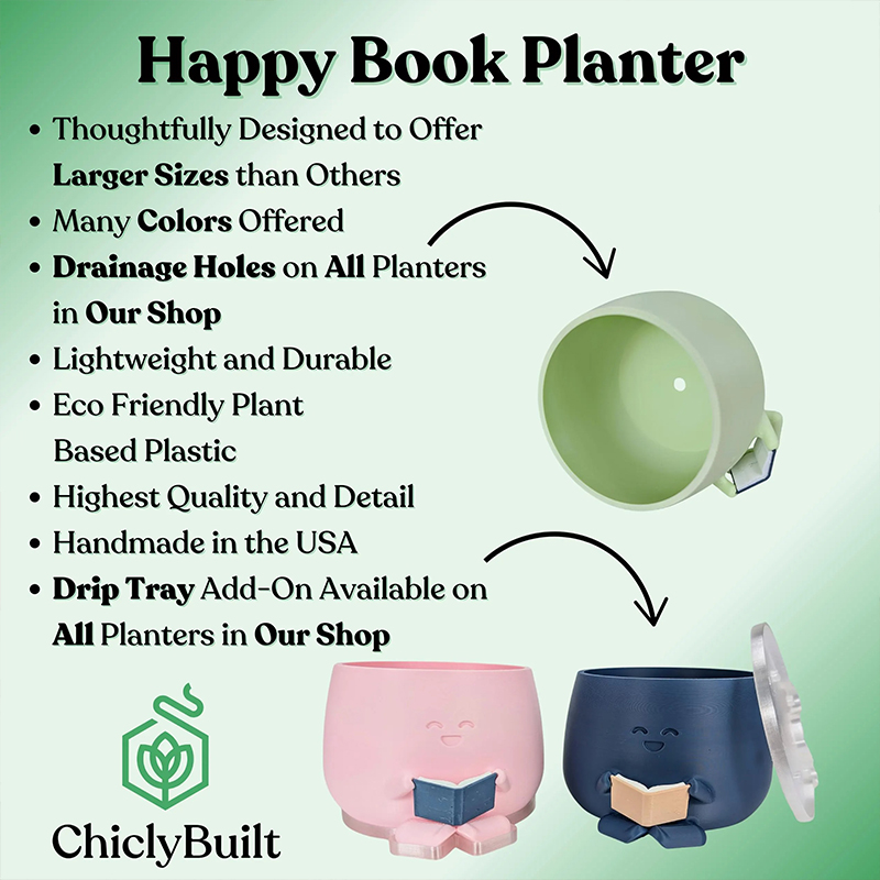 Unique Reading Plant Pot