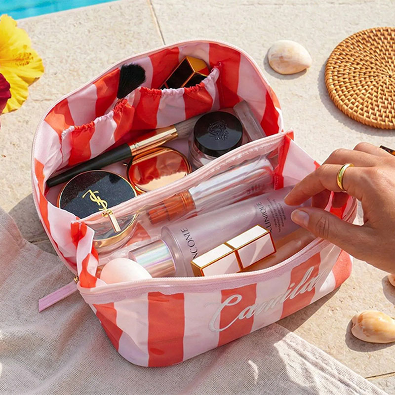 Personalized Embroidered Waterproof Beach Makeup Bag