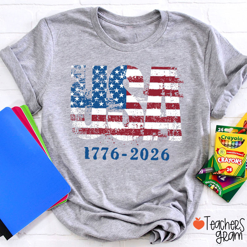 USA 1776-2026 Teacher T-Shirt