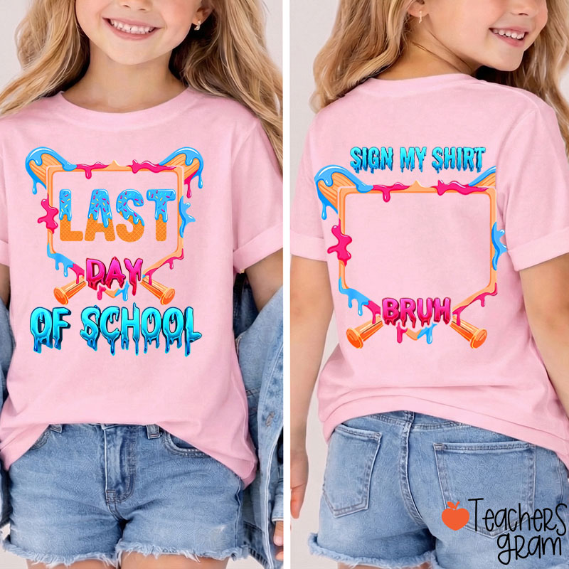 Ice Cream Last Day Of School Class Two Sided T-Shirt