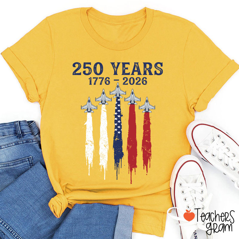 Patriotic Jet Fighter Teacher T-Shirt