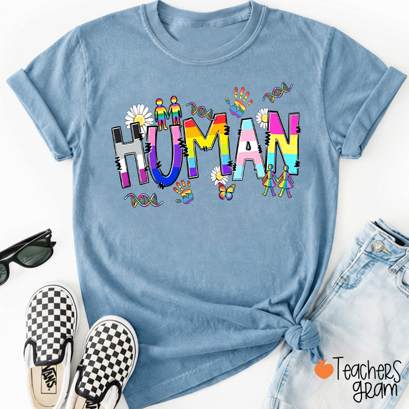 Human Pride Teacher T-Shirt