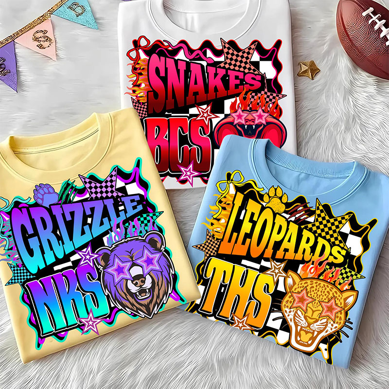 Personalized Mascot Wearing Sunglasses Checkerboard And Flame Teacher T-Shirt