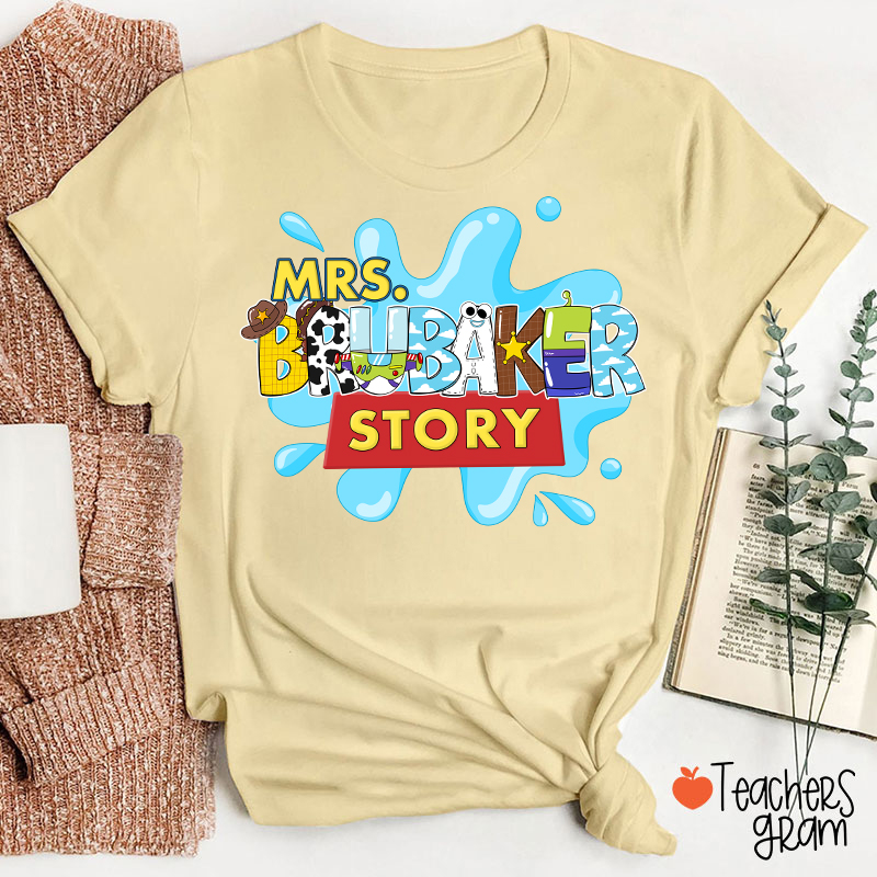Personalized Name Your Story Teacher T-Shirt