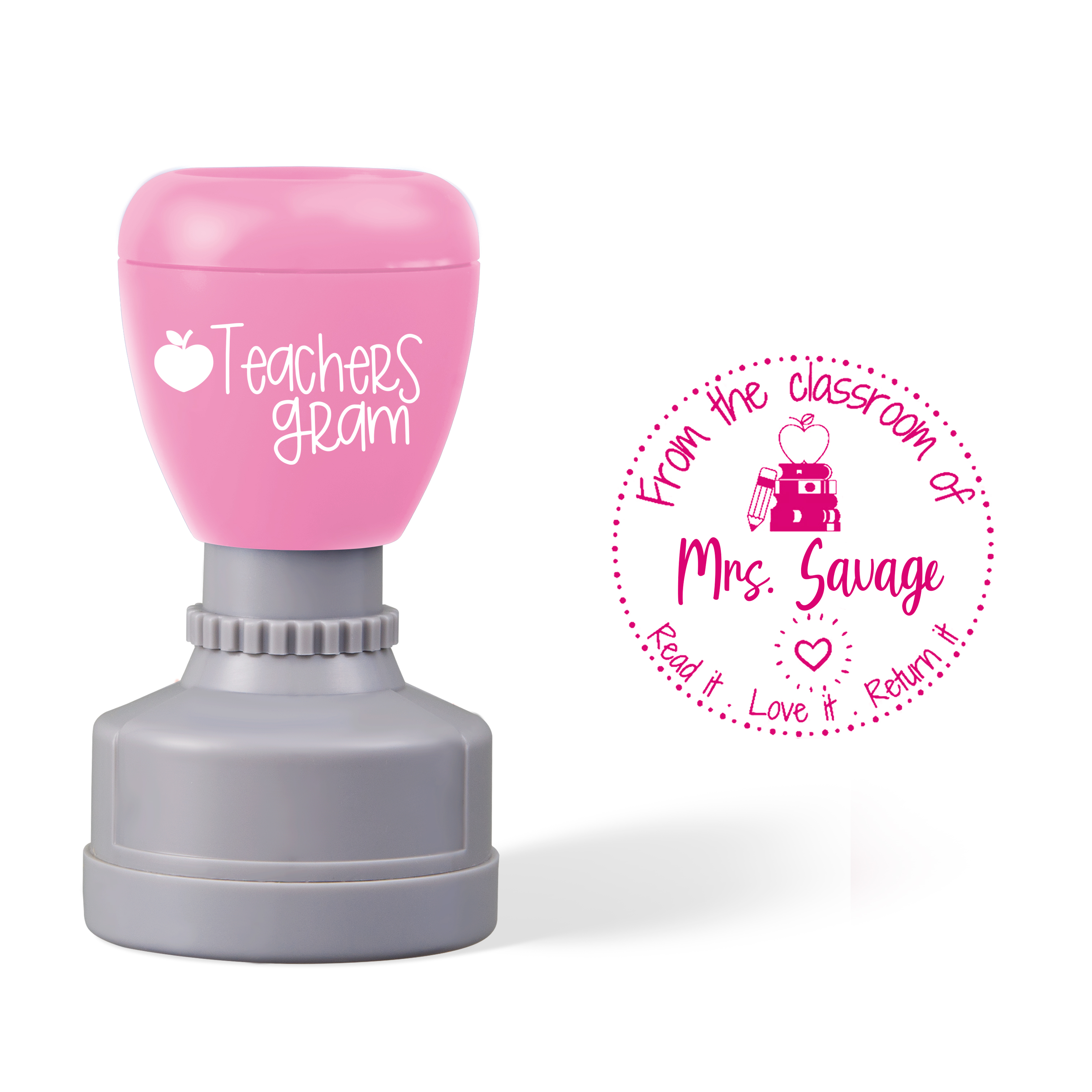 Personalized From The Classroom Stamp