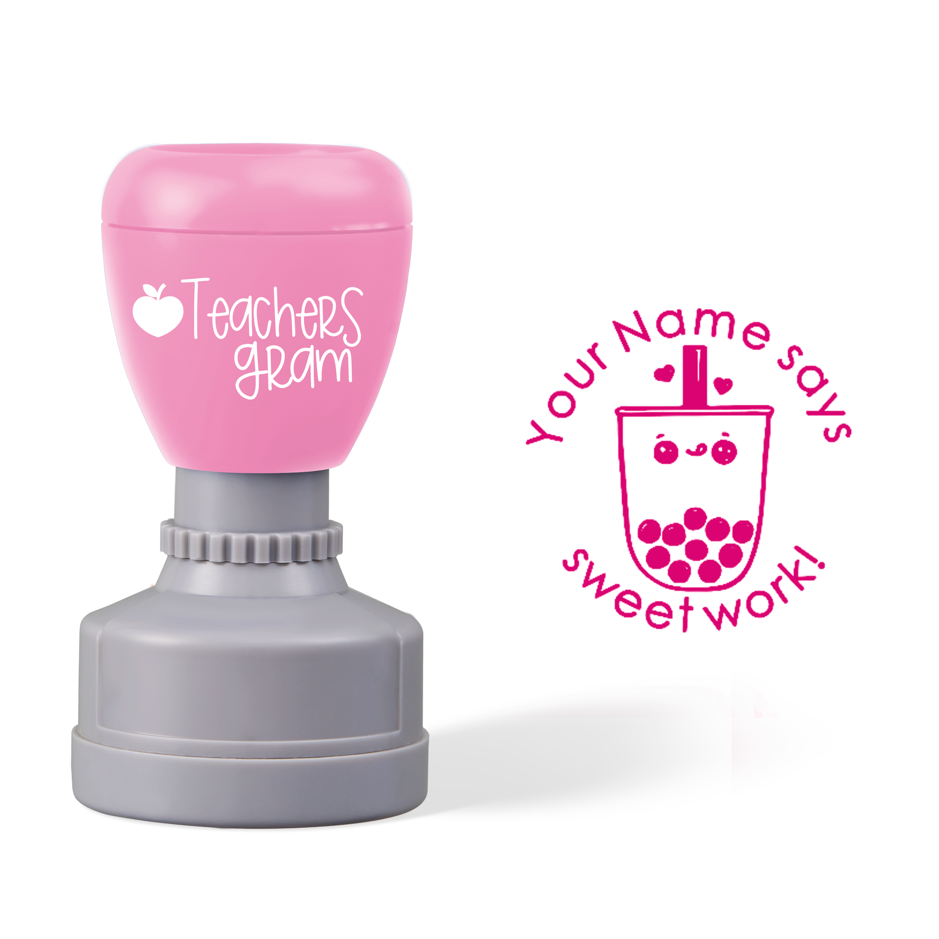 Personalized Sweet Work Teacher Stamp-Teachersgram