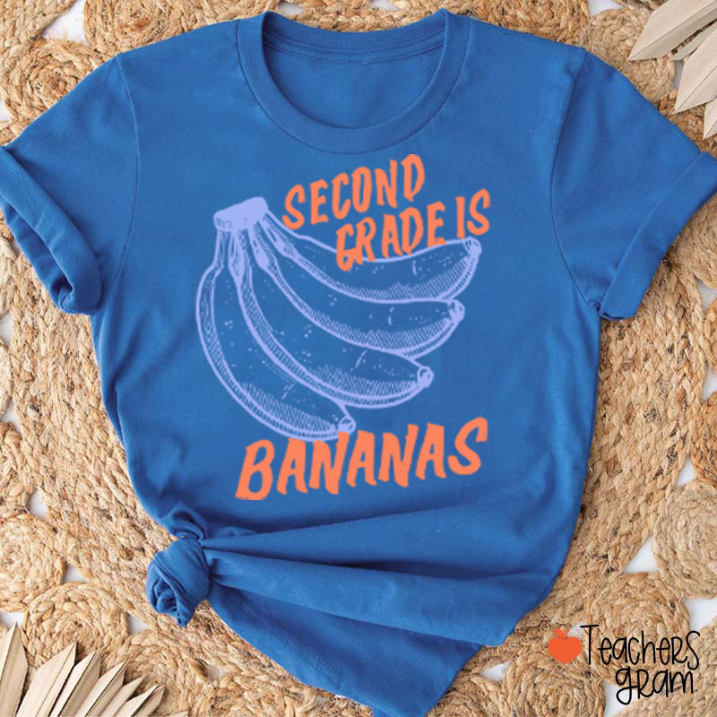 Personalized Grade Bananas Teacher T-Shirt
