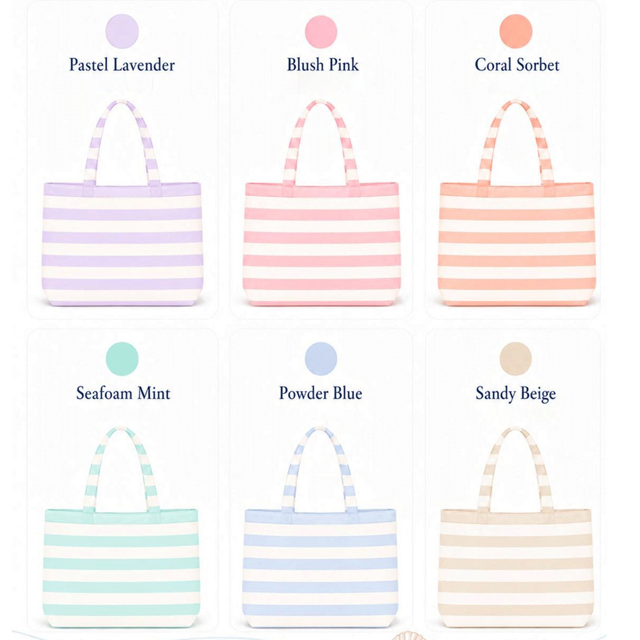 Personalized Embroidered Beach Tote Bag