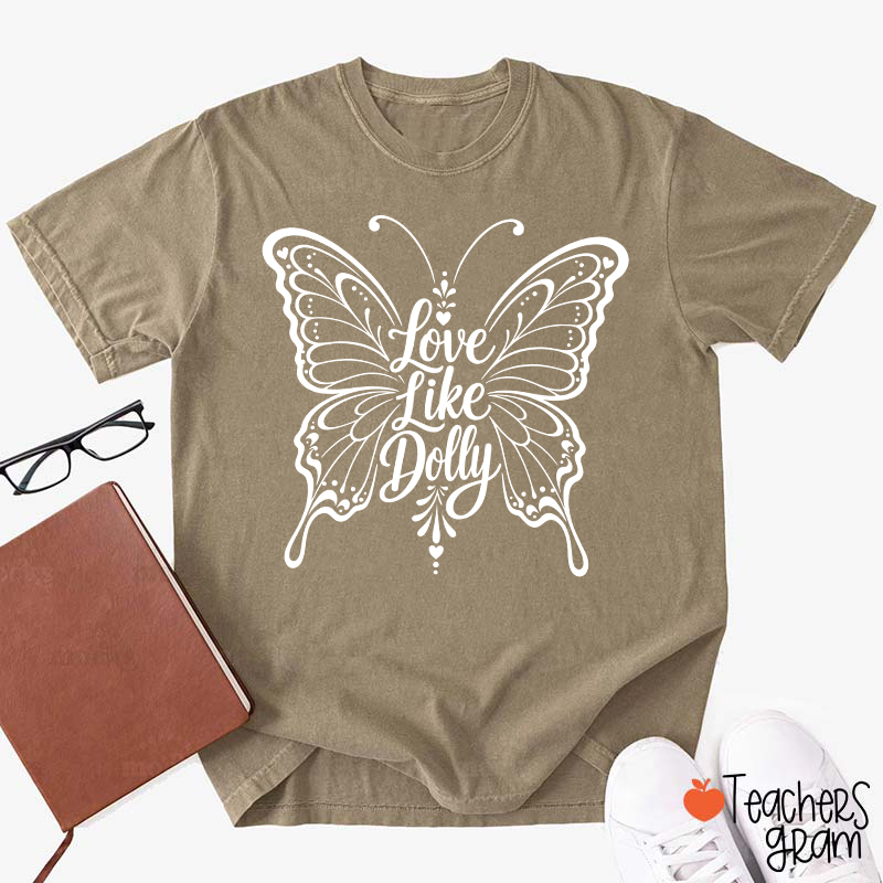 Love Ornate Lace Butterfly Teacher T-Shirt