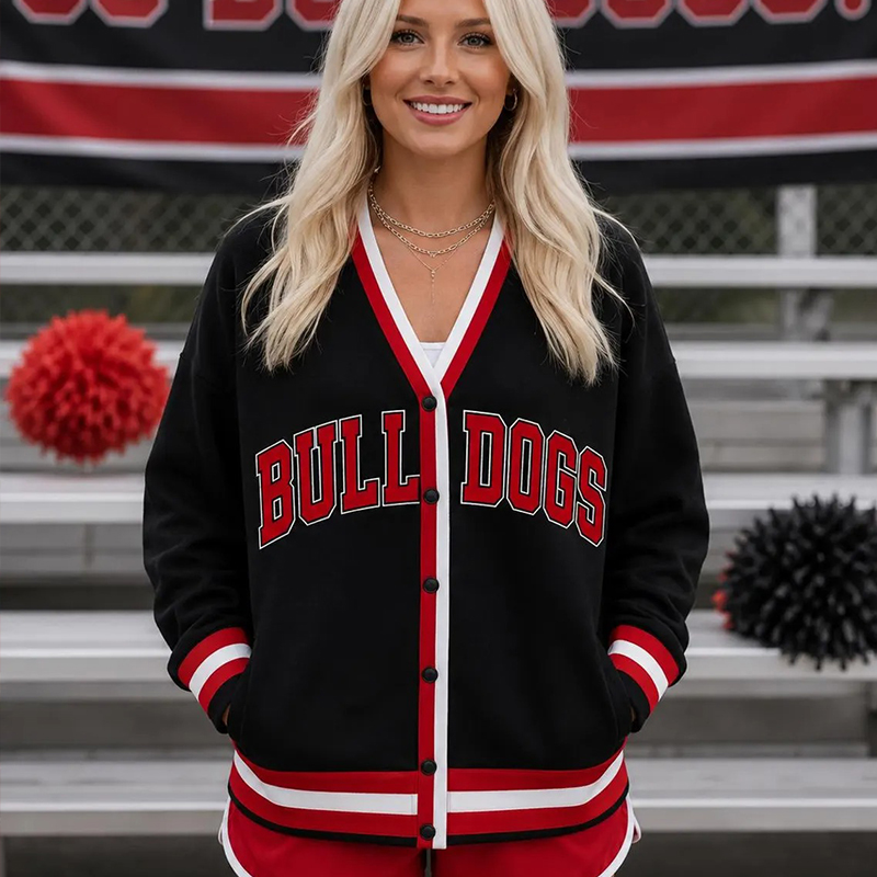 Personalized Mascot School Spirit Teacher Ugly Cardigan Sweaters