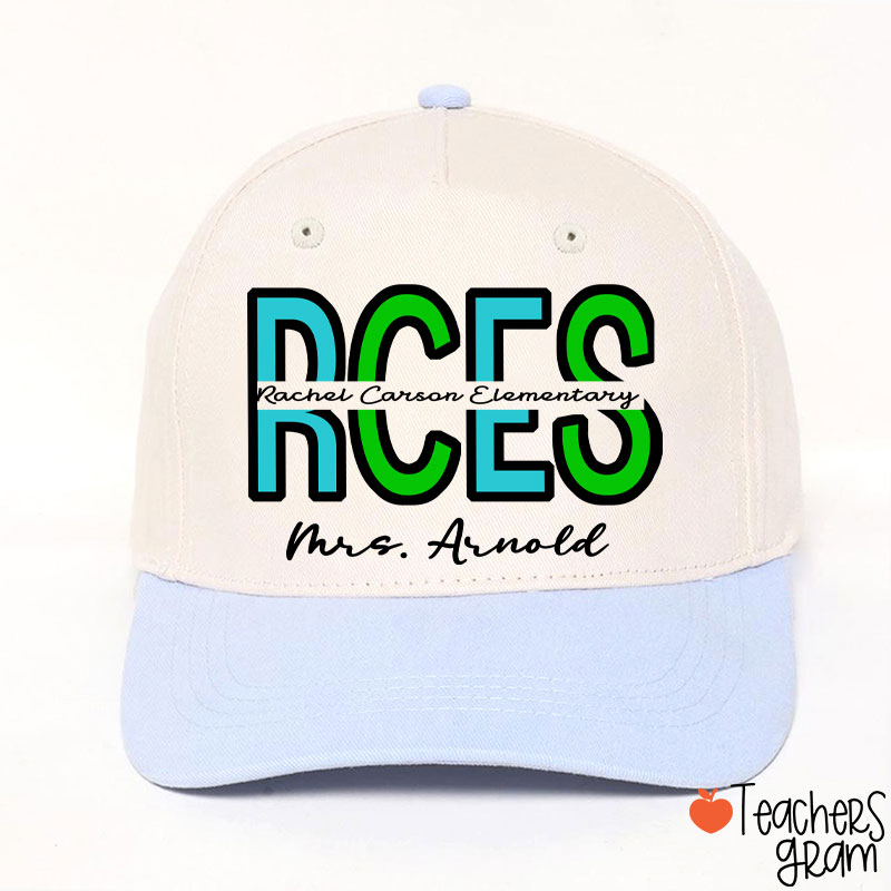 Personalized School Name Abbreviation School Color Teacher Baseball Cap