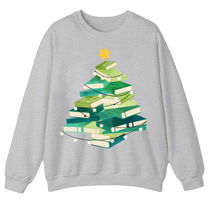 Christmas Book Teacher Sweatshirt