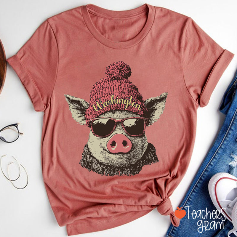 Personalized Retro Sports Fan Teacher T-Shirt