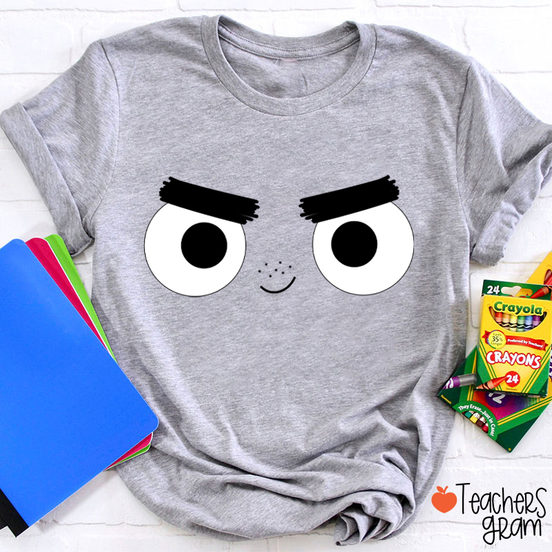 Personalized Cute Cartoon Character Teacher T-Shirt