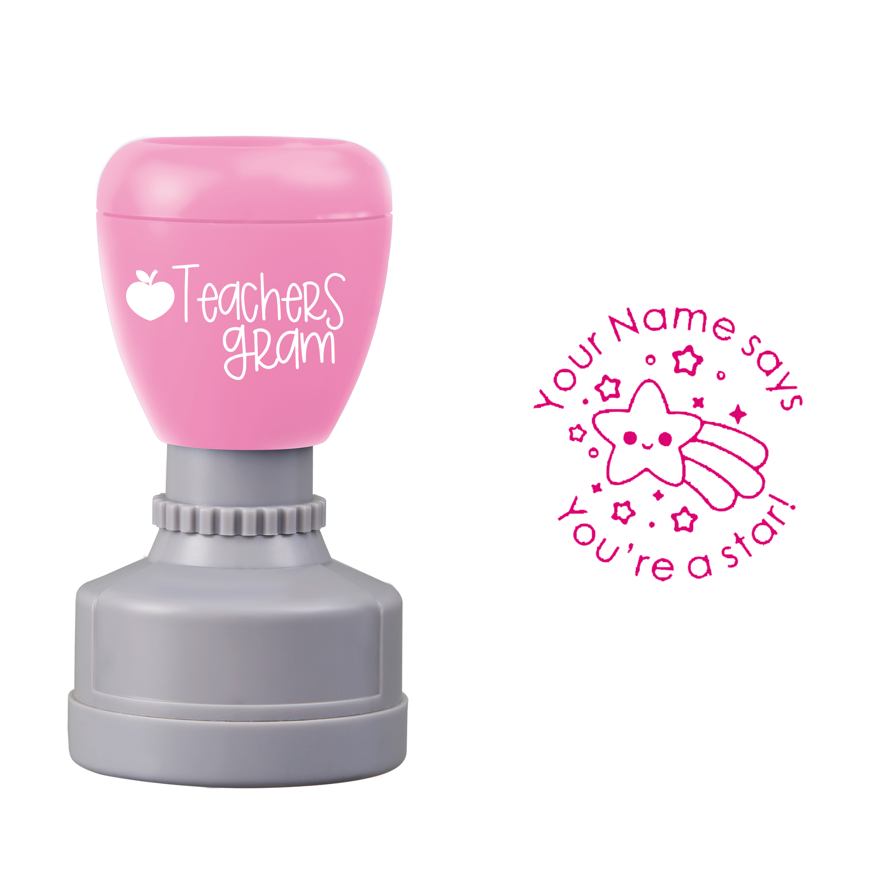 Personalized Name Says You’re A Star Teacher Stamp