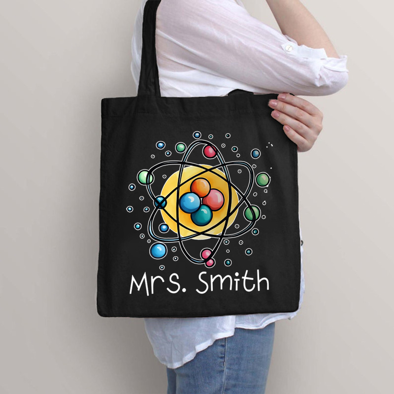 Personalized Science Chemistry Name Teacher Tote Bag