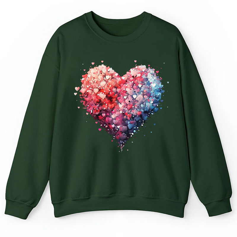 Bubble Heart Teacher Sweatshirt