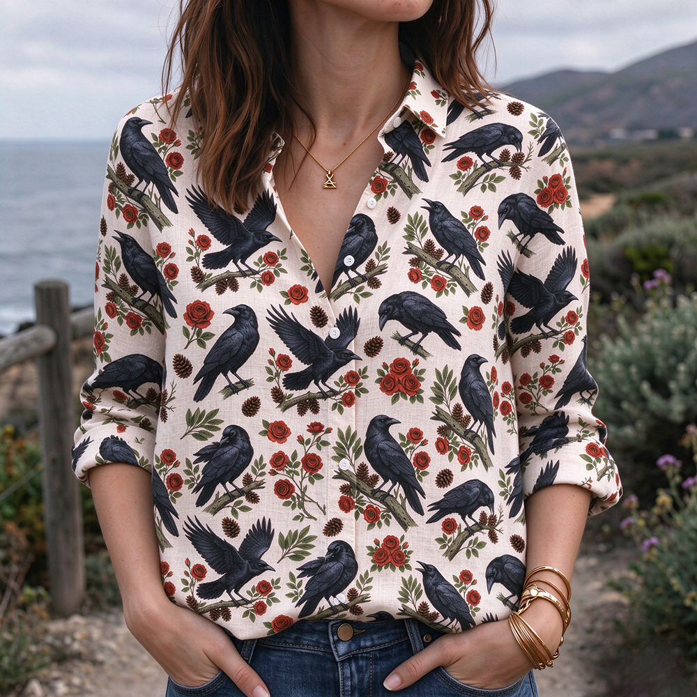 Wild Rose Raven Grove Teacher Long Sleeve Shirt