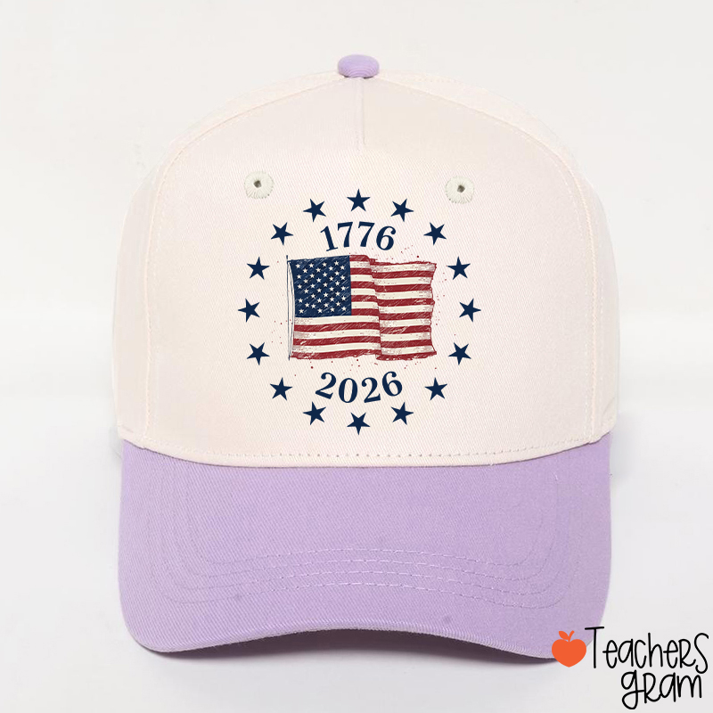 USA Flag 250 Years Teacher Baseball Cap