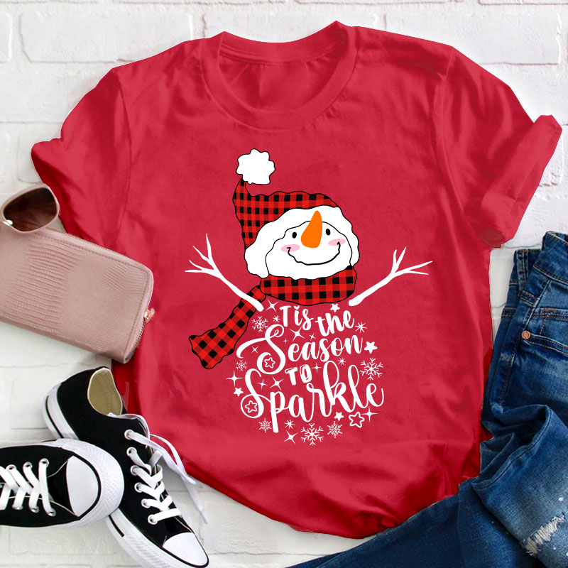 Tis The Season To Sparkle Teacher T-Shirt
