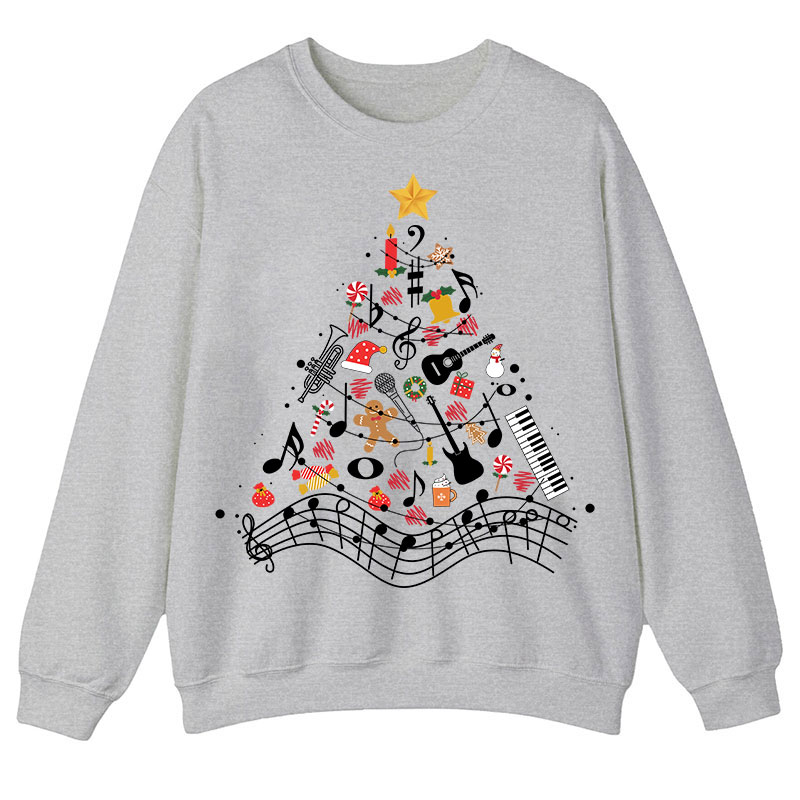 Musical Christmas Tree Teacher Sweatshirt