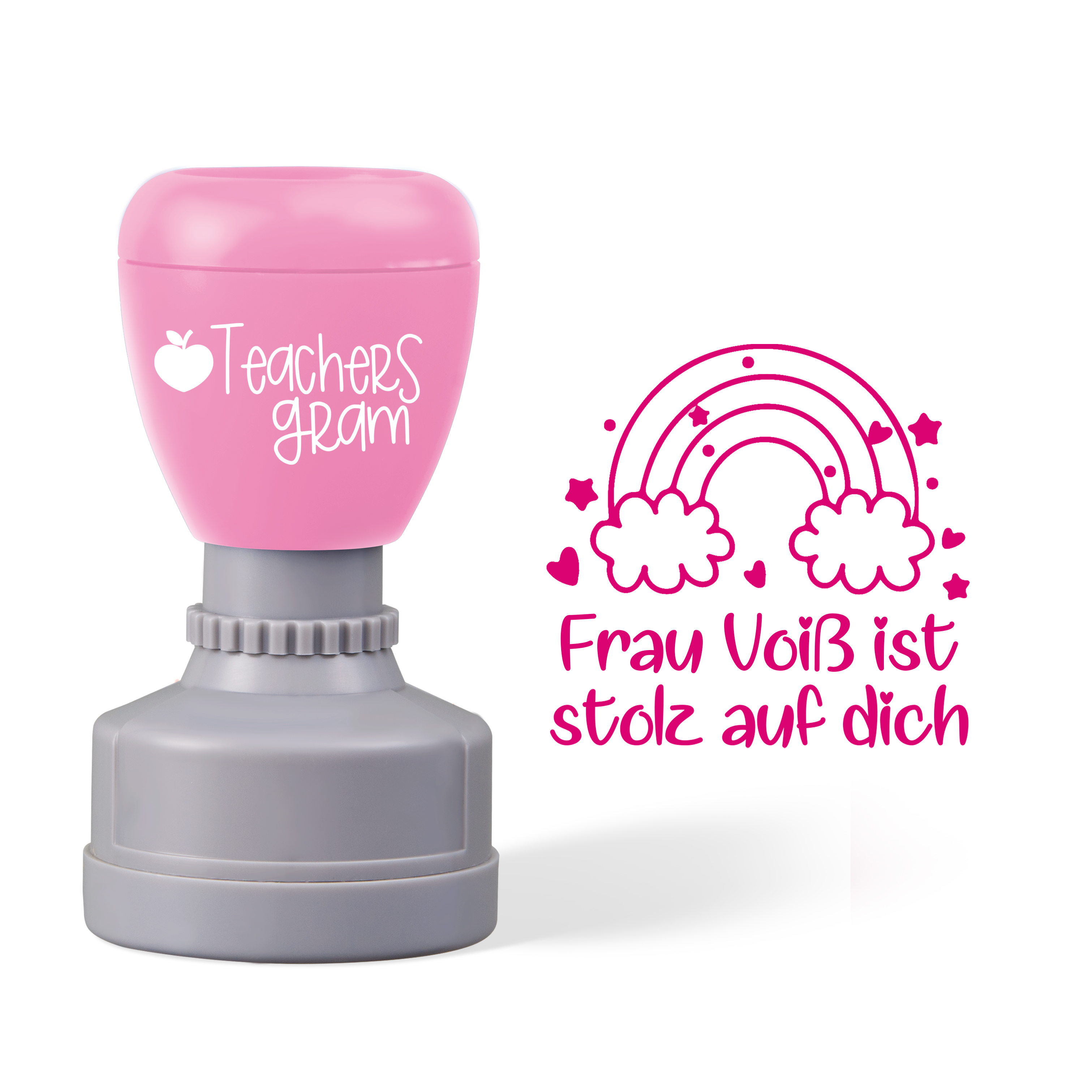 Personalized Ist Stolz Auf Dich German Teacher Stamp