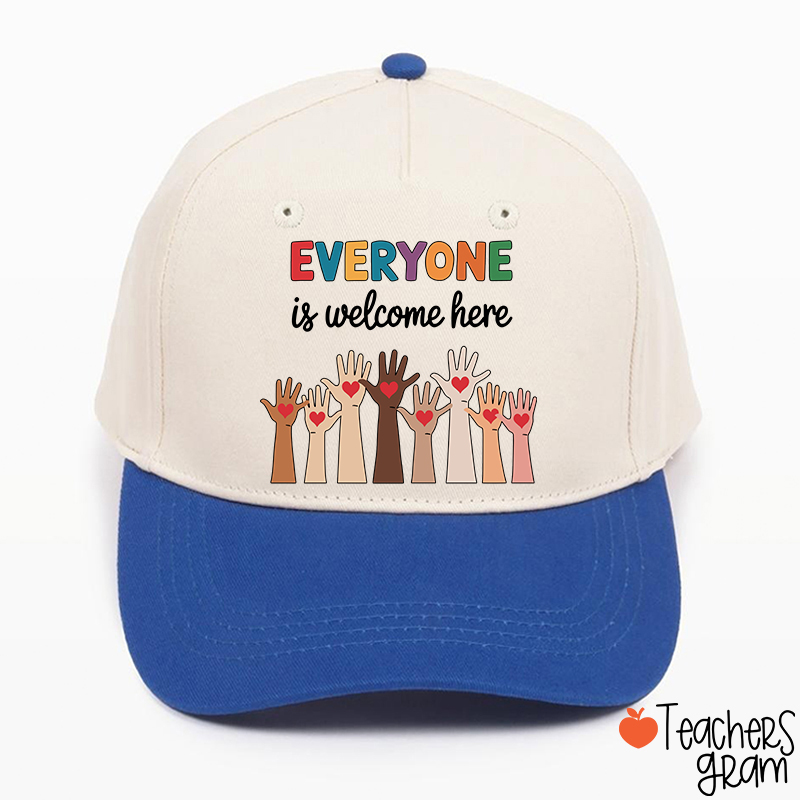 Everyone Is Welcome Here Teacher Baseball Cap