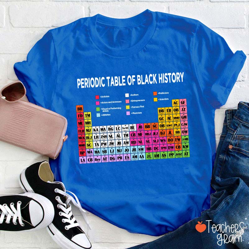 Periodic Table Of Black History Teacher T-Shirt