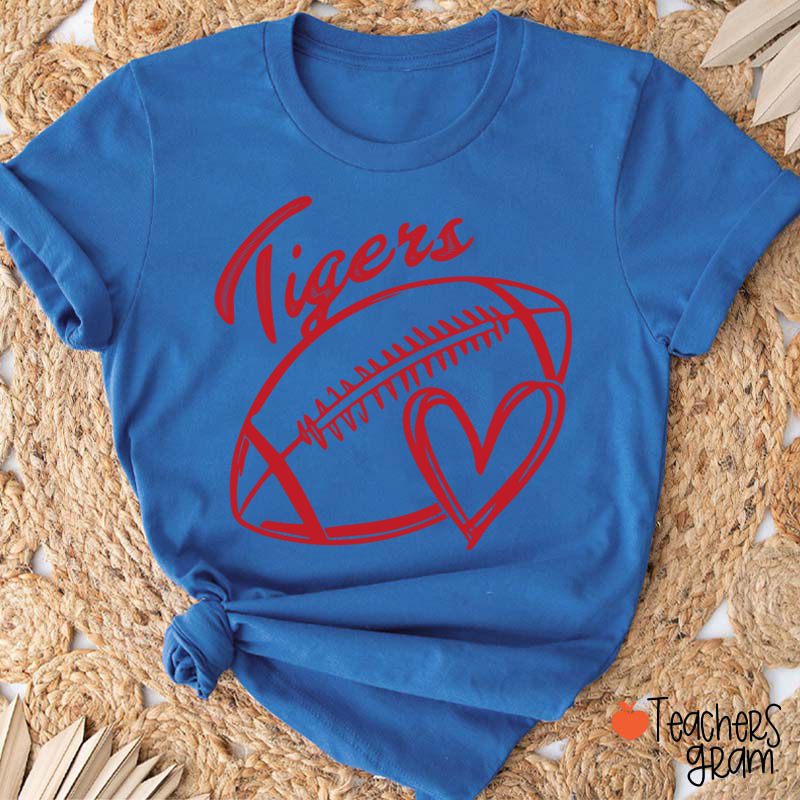 Personalized Mascot Name Sport Graphic Teacher T-Shirt