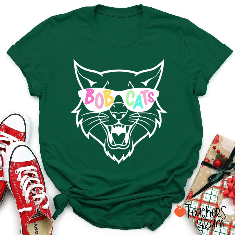 Personalized Sunglasses Mascot Teacher T-Shirt