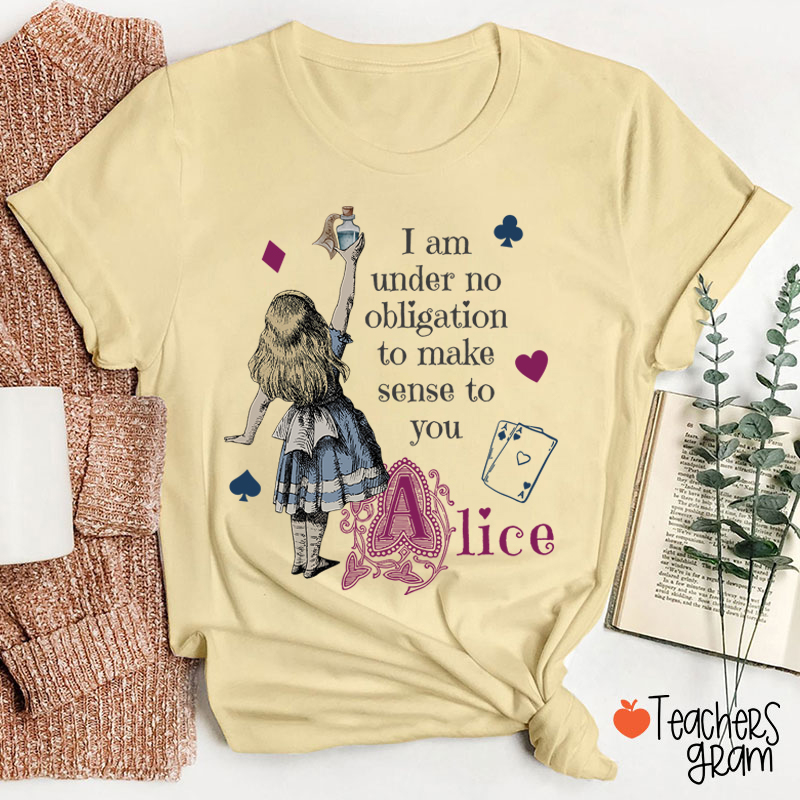 Vintage Alice in Wonderland Teacher T-Shirt