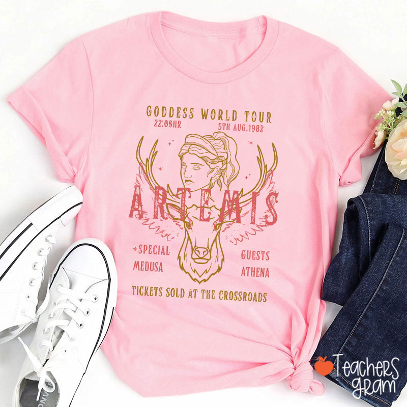 Artemis Goddess World Tour Teacher T-Shirt