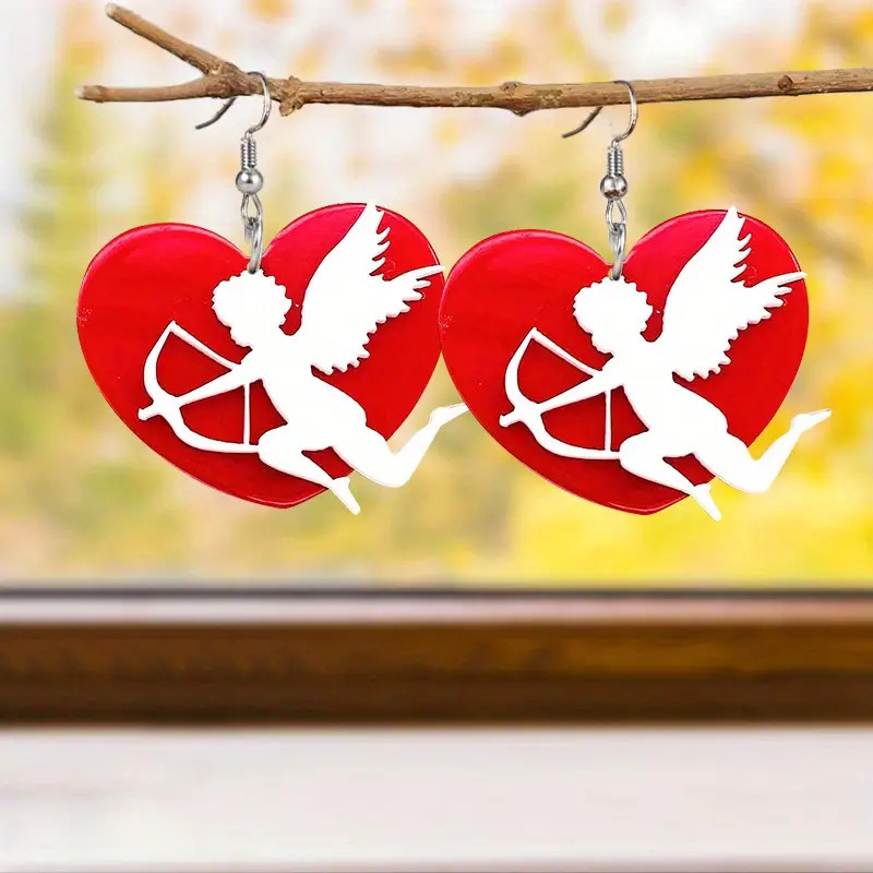 Cupid Angel Teacher Acrylic Earrings