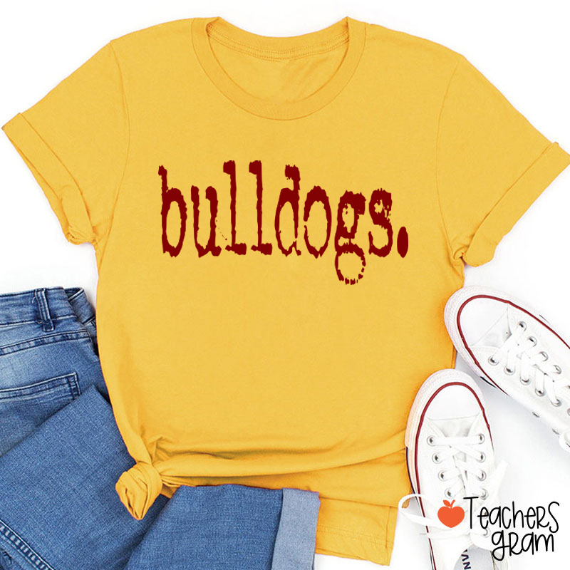 Personalized Mascot Printer Fonts Game Day Teacher T-Shirt
