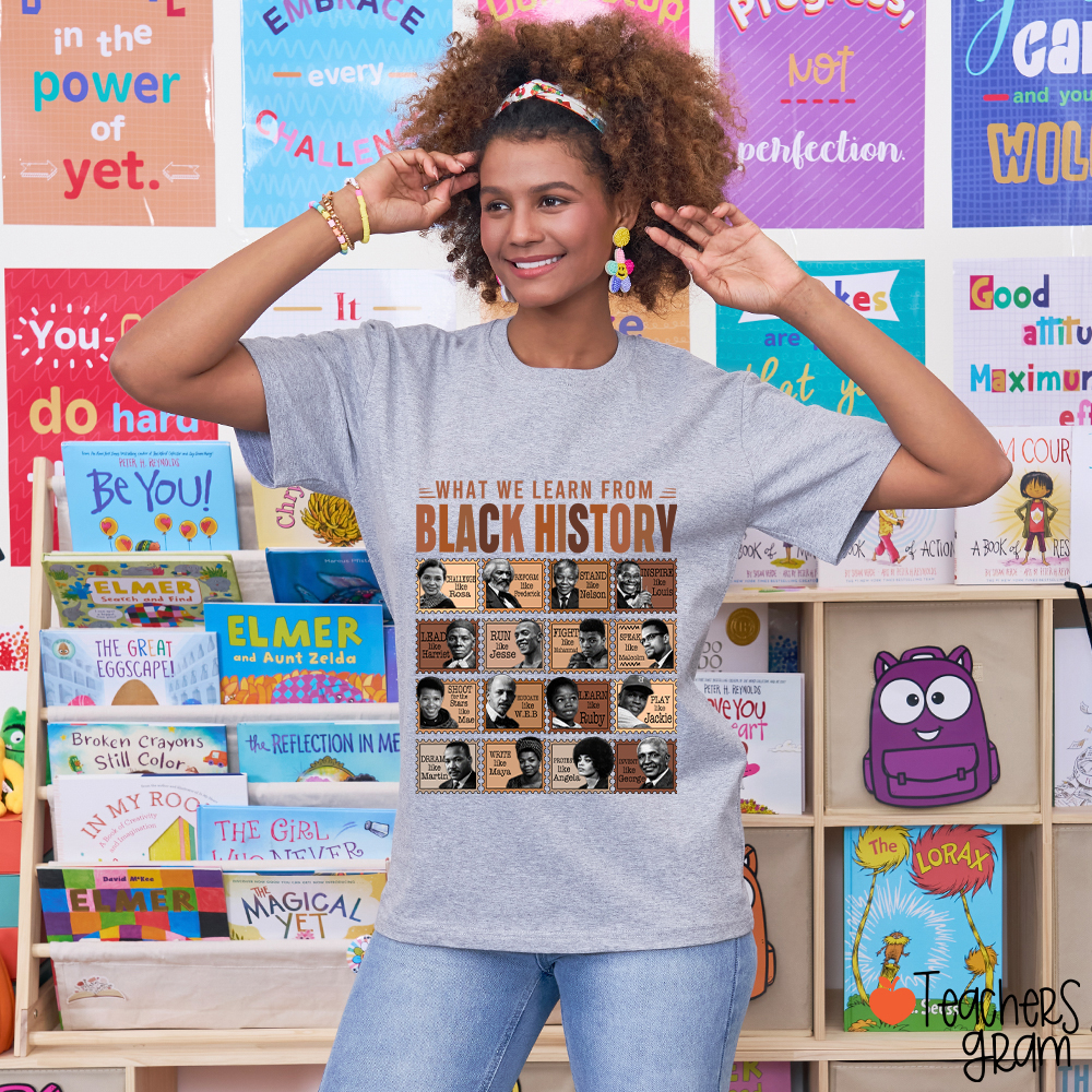 What We Learn From Black History Teacher T-Shirt