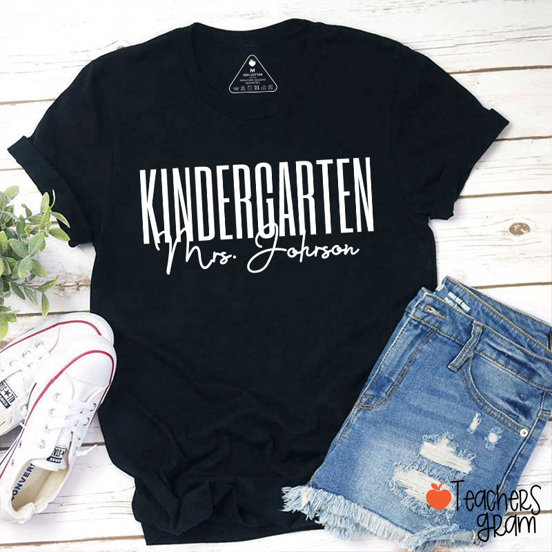 Personalized Grade And Name Back To School Teacher T-Shirt