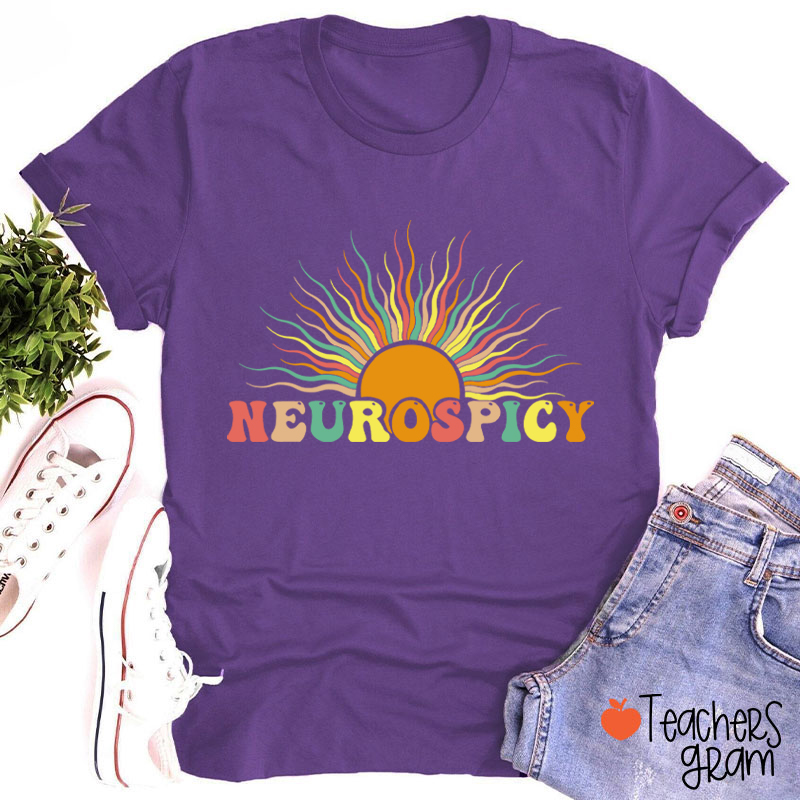 Neurospicy Autism Awareness Teacher T-Shirt