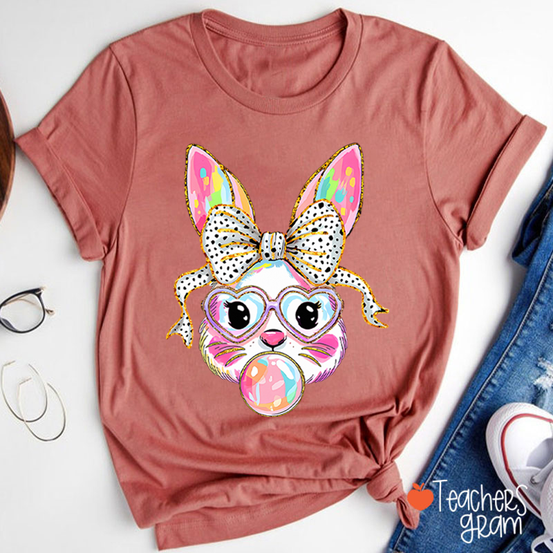 Cute Bunny Teacher T-Shirt