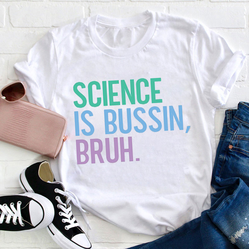 Personalized Course Is Bussin Bruh Teacher T-Shirt