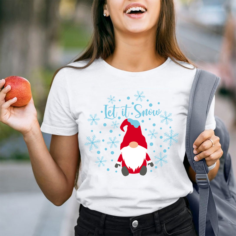 Let It Snow Teacher T-Shirt